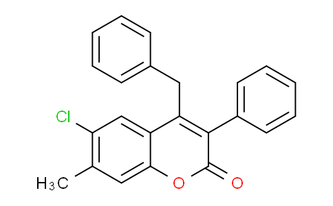 720673-14-3 | 4-Benzyl-6-chloro-7-methyl-3-phenylcoumarin