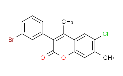 720673-84-7 | 3(3'-Bromophenyl)-6-chloro-4,7-dimethylcoumarin