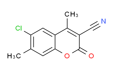 CAS No. 262590-92-1, 6-Chloro-3-cyano-4,7-dimethylcoumarin