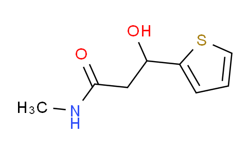 603996-87-8 | 3-Hydroxy-N-methyl-3-(2-thienyl)propanamide