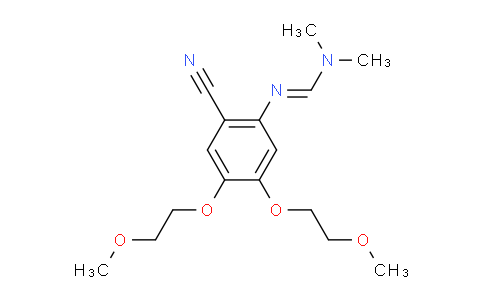 MC826760 | 950596-59-5 | (E)-N'-(2-cyano-4,5-bis(2-methoxyethoxy)phenyl)-N,N-dimethylformimidamide