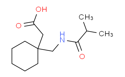 CAS No. 1281568-83-9, 1-[[(2-Methyl-1-oxopropyl)amino]methyl]cyclohexaneacetic Acid