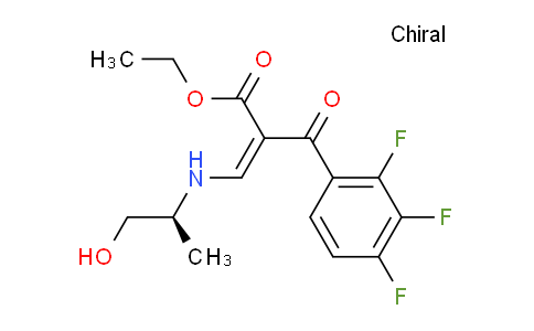 601490-35-1 | 2,3,4-Trifluoro-α-[[[(1S)-2-hydroxy-1-methylethyl]amino]methylene]-β-oxo-benzenepropanoic Acid Ethyl Ester