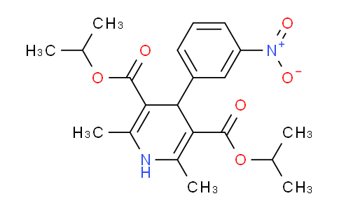CAS No. 21881-78-7, 1,4-二氢-2,6-二甲基-4-(3-硝基苯基)-3,5-吡啶二甲酸二异丙酯