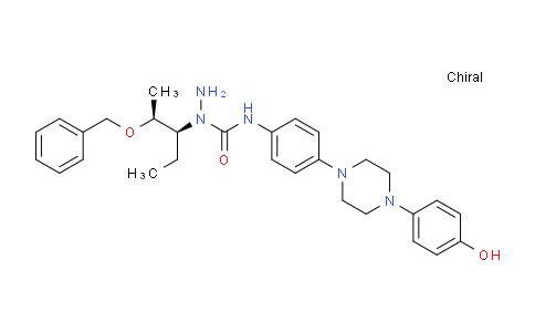 DY827140 | 345217-02-9 | 1-((2S,3S)-2-(Benzyloxy)pentan-3-yl)-N-(4-(4-(4-hydroxyphenyl)piperazin-1-yl)phenyl)hydrazinecarboxamide