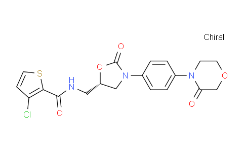 MC827228 | 1855920-54-5 | 3-Chloro-N-[[(5S)-2-oxo-3-[4-(3-oxo-4-morpholinyl)phenyl]-5-oxazolidinyl]methyl]-2-thiophenecarboxamide