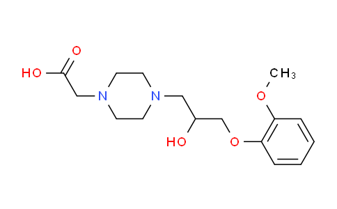 DY827453 | 172430-48-7 | 2-(4-(2-hydroxy-3-(2-methoxyphenoxy) propyl)piperazin-1-yl)acetic acid