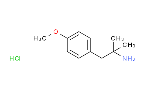 CAS No. 58065-21-7, 1-(4-methoxyphenyl)-2-methylpropan-2-amine, hydrochloride