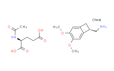 CAS No. 869856-08-6, (1S)-4,5-dimethoxy-1-(aminomethyl)-benzocyclobutane N-acetyl-L-glutamate