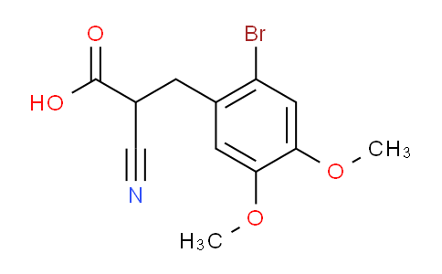 CAS No. 41234-20-2, 2-cyano-3-(2-bromo-4,5-dimethoxyphenyl) propionic acid