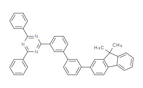 DY828402 | 1955543-57-3 | 2-(3-(9,9-二甲基芴-2-基)-3-联苯基)-4,6-二苯基-1,3,5-三嗪