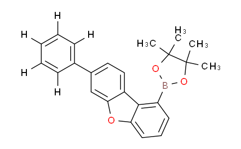 DY828483 | 2644646-42-2 | 4,4,5,5-Tetramethyl-2-(7-(phenyl-D5)dibenzo[B,d]furan-1-YL)-1,3,2-dioxaborolane