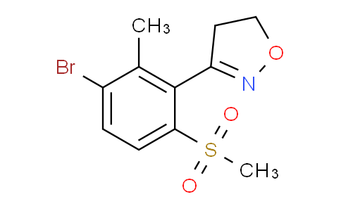 CAS No. 247922-29-8, 3-(3-bromo-2-methyl-6-(methylsulfonyl)phenyl)-4,5-dihydroisoxazole