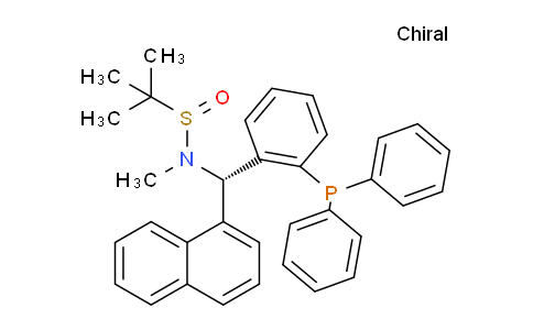 2416748-57-5 | (R)-N-((S)-(2-(Diphenylphosphanyl)phenyl)(naphthalen-1-yl)methyl)-N,2-dimethylpropane-2-sulfinamide