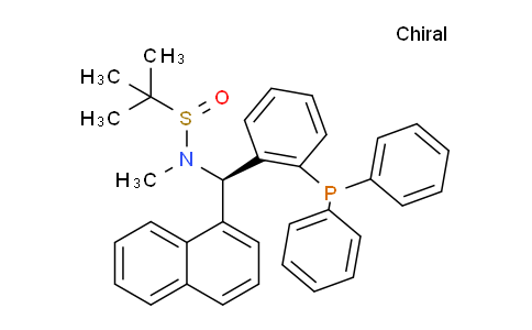 2565792-58-5 | (R)-N-((R)-(2-(Diphenylphosphanyl)phenyl)(naphthalen-1-yl)methyl)-N,2-dimethylpropane-2-sulfinamide