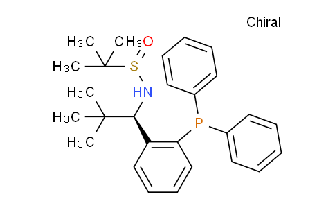 1906918-20-4 | (R)-N-((R)-1-(2-(Diphenylphosphaneyl)phenyl)-2,2-dimethylpropyl)-2-methylpropane-2-sulfinamide