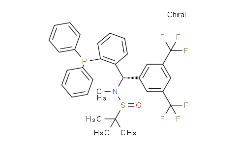 MC829053 | 2565792-74-5 | (R)-N-((S)-(3,5-Bis(trifluoromethyl)phenyl)(2-(diphenylphosphanyl)phenyl)methyl)-N,2-dimethylpropane-2-sulfinamide