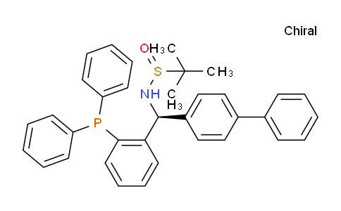 2622154-79-2 | (R)-N-((S)-[1,1'-Biphenyl]-4-yl(2-(diphenylphosphanyl)phenyl)methyl)-2-methylpropane-2-sulfinamide