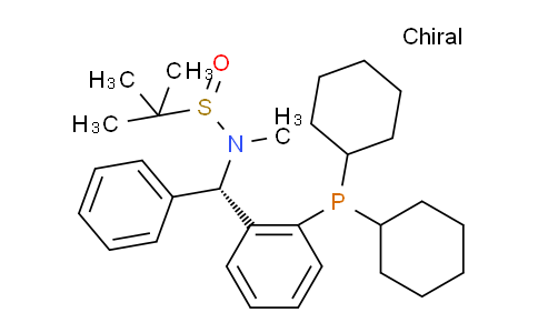 MC829074 | 2241598-32-1 | (R)-N-((S)-(2-(dicyclohexylphosphanyl)phenyl)(phenyl)methyl)-N,2-dimethylpropane-2-sulfinamide