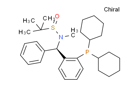 2565792-19-8 | (R)-N-((R)-(2-(Dicyclohexylphosphino)phenyl)(phenyl)methyl)-N,2-dimethylpropane-2-sulfinamide
