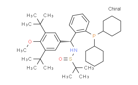 2565792-75-6 | (R)-N-((R)-(3,5-Di-tert-butyl-4-methoxyphenyl)(2-(dicyclohexylphosphanyl)phenyl)methyl)-2-methylpropane-2-sulfinamide