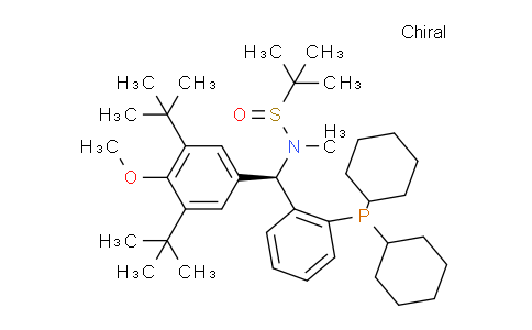DY829079 | 2565792-49-4 | (R)-N-((R)-(3,5-Di-tert-butyl-4-methoxyphenyl)(2-(dicyclohexylphosphanyl)phenyl)methyl)-N,2-dimethylpropane-2-sulfinamide