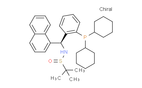 MC829083 | 2241598-30-9 | (R)-N-((S)-(2-(Dicyclohexylphosphanyl)phenyl)(naphthalen-1-yl)methyl)-2-methylpropane-2-sulfinamide
