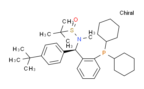 MC829089 | 2565792-61-0 | (R)-N-((R)-(4-(tert-Butyl)phenyl)(2-(dicyclohexylphosphanyl)phenyl)methyl)-N,2-dimethylpropane-2-sulfinamide