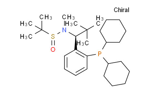 2253984-98-2 | (R)-N-((S)-1-(2-(Dicyclohexylphosphanyl)phenyl)-2,2-dimethylpropyl)-N,2-dimethylpropane-2-sulfinamide