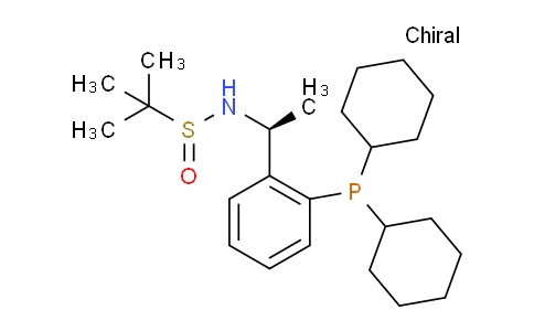 2696252-39-6 | (R)-N-((S)-1-(2-(Dicyclohexylphosphanyl)phenyl)ethyl)-2-methylpropane-2-sulfinamide