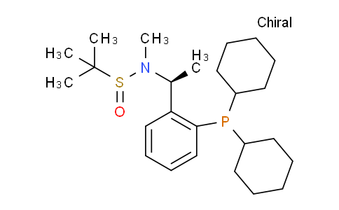 2253984-97-1 | (R)-N-((S)-1-(2-(Dicyclohexylphosphanyl)phenyl)ethyl)-N,2-dimethylpropane-2-sulfinamide