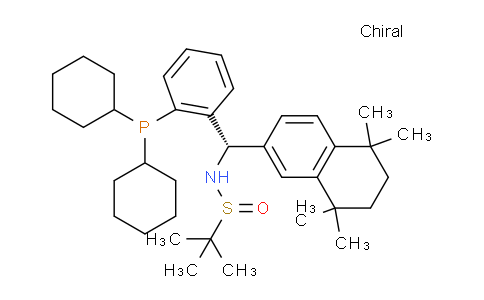 MC829095 | 2398533-82-7 | (R)-N-((S)-(2-(Dicyclohexylphosphanyl)phenyl)(5,5,8,8-tetramethyl-5,6,7,8-tetrahydronaphthalen-2-yl)methyl)-2-methylpropane-2-sulfinamide