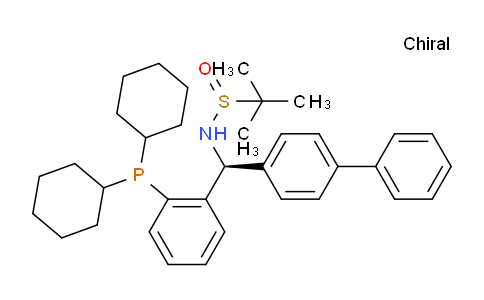 2622154-80-5 | (R)-N-((S)-[1,1'-Biphenyl]-4-yl(2-(dicyclohexylphosphino)phenyl)methyl)-2-methylpropane-2-sulfinamide