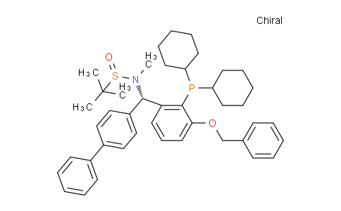 2622154-86-1 | [S(R)]-N-((S)-[1,1'-Biphenyl]-4-yl(3-(benzyloxy)-2-(dicyclohexylphosphaneyl)phenyl)methyl)-N,2-dimethylpropane-2-sulfinamide