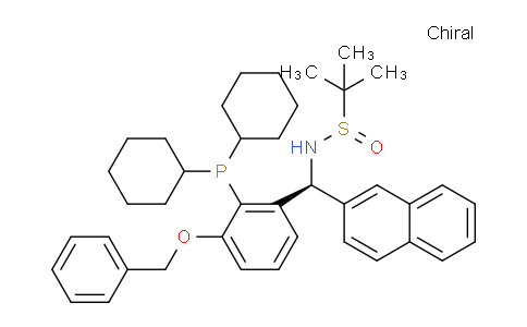 MC829104 | 2565792-69-8 | S(R)]-N-[(S)-[3-苄氧基-2-(二环己基膦)苯基]-(2-萘基)甲基]-2-叔丁基亚磺酰胺