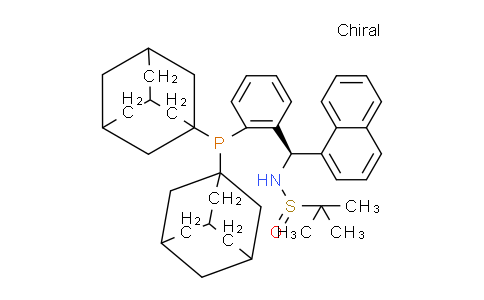 2249950-31-8 | (R)-N-((R)-(2-(Di(adamantan-1-yl)phosphanyl)phenyl)(naphthalen-1-yl)methyl)-2-methylpropane-2-sulfinamide