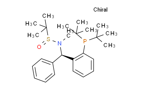2757083-12-6 | S(R)]-N-[(1R)-1-[2-(二叔丁基膦)苯基]苯甲基]-N-甲基-2-叔丁基亚磺酰胺