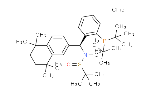 2561513-58-2 | (R)-N-((S)-(2-(Di-tert-butylphosphanyl)phenyl)(5,5,8,8-tetramethyl-5,6,7,8-tetrahydronaphthalen-2-yl)methyl)-N,2-dimethylpropane-2-sulfinamide
