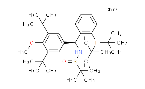 2565792-54-1 | (R)-N-((S)-(3,5-Di-tert-butyl-4-methoxyphenyl)(2-(di-tert-butylphosphanyl)phenyl)methyl)-2-methylpropane-2-sulfinamide