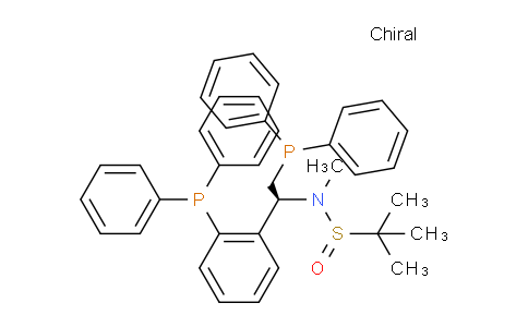 2768445-58-3 | (R)-N-((S)-2-(Diphenylphosphaneyl)-1-(2-(diphenylphosphaneyl)phenyl)ethyl)-N,2-dimethylpropane-2-sulfinamide