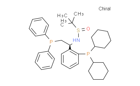 2565792-85-8 | (R)-N-((S)-1-(2-(Dicyclohexylphosphanyl)phenyl)-2-(diphenylphosphanyl)ethyl)-2-methylpropane-2-sulfinamide