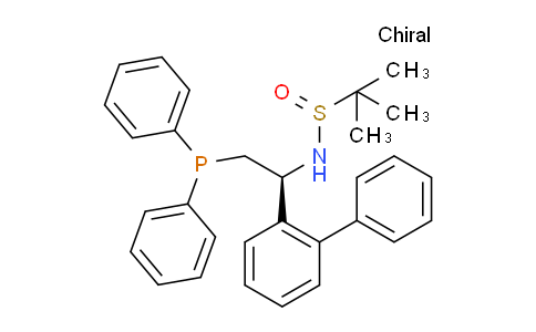1936438-14-0 | (R)-N-((S)-1-([1,1'-Biphenyl]-2-yl)-2-(diphenylphosphanyl)ethyl)-2-methylpropane-2-sulfinamide