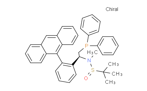 1936438-30-0 | (R)-N-((S)-1-(2-(Anthracen-9-yl)phenyl)-2-(diphenylphosphanyl)ethyl)-N,2-dimethylpropane-2-sulfinamide