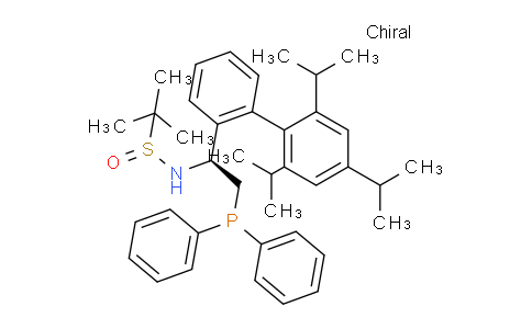 2394923-81-8 | S(R)]-N-[(1S)-1-(2',4',6'-三异丙基)-(1,1'-联苯)-2-(二苯基膦)乙基]-2-叔丁基亚磺酰胺
