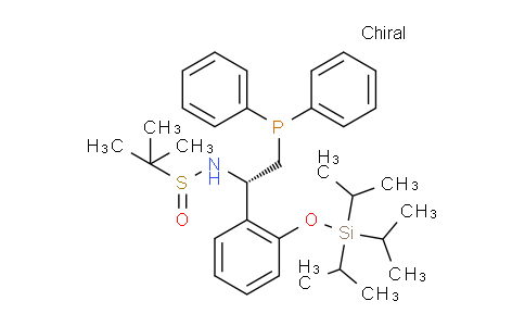 MC829144 | 1803239-54-4 | (R)-N-((S)-2-(Diphenylphosphanyl)-1-(2-((triisopropylsilyl)oxy)phenyl)ethyl)-2-methylpropane-2-sulfinamide