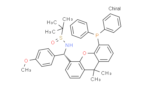 2160535-57-7 | (R)-N-((S)-(5-(Diphenylphosphanyl)-9,9-dimethyl-9H-xanthen-4-yl)(4-methoxyphenyl)methyl)-2-methylpropane-2-sulfinamide