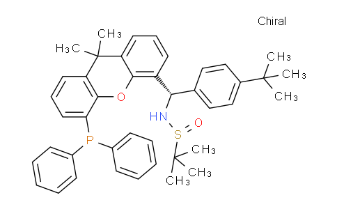 2160535-59-9 | S(R)]-N-[(S)-(4-叔丁基苯基)[5-(二苯基膦)-9,9-二甲基-9H-氧杂蒽]甲基]-2-叔丁基亚磺酰胺