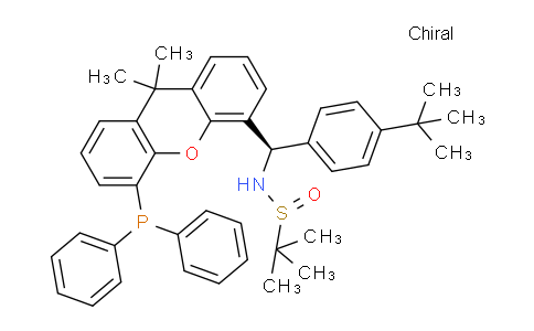 2160535-58-8 | (Rs)-n-((r)-(4-(tert-butyl)phenyl)(5-(diphenylphosphanyl)-9,9-dimethyl-9h-xanthen-4-yl)methyl)-2-methylpropane-2-sulfinamide