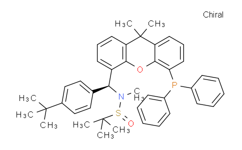 2374225-91-7 | (R)-N-((S)-(4-(tert-Butyl)phenyl)(5-(diphenylphosphanyl)-9,9-dimethyl-9H-xanthen-4-yl)methyl)-N,2-dimethylpropane-2-sulfinamide