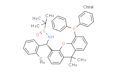 2374225-98-4 | S(R)]-N-[(S)-(2-苯甲基)[5-(二苯基膦)-9,9-二甲基-9H-氧杂蒽]甲基]-2-叔丁基亚磺酰胺